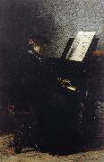 Thomas Eakins Elizabeth Play the Piano oil painting